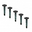 Саморез 4,2х13 мм, прессшайба, острый, RAL 9005 черный, 1500 шт