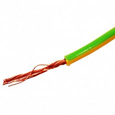 Провод установочный ПУВ (ПВ1) LS 4 мм.кв ГОСТ желто-зеленый <100 м> 