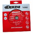 Фото Диск DERZHI алмазный TURBO, сухая резка 180х22,2мм (1/50) 87180-02
