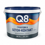 Грунтовка водно-дисперсионная Formula Q8 бетон-контакт, 12 кг