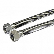Гибкая подводка для газа VALFEX, сильфонная, 1/2", гайка-гайка, 1,2 м, 00000024085