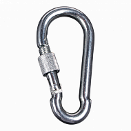 Карабин пожарный, с гайкой, 6 мм, 30 шт ат