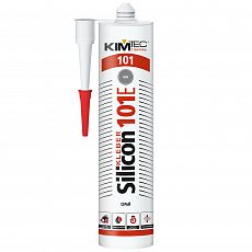 Герметик силиконовый 101Е KIM TEC серый 280 мл (1/6)