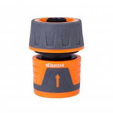 Соединитель быстросъемный DERZHI шланг-насадка, 3/4" (1/270) 26360