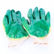 Перчатки 2-й Латекс (зелёный с желтым), 10 шт